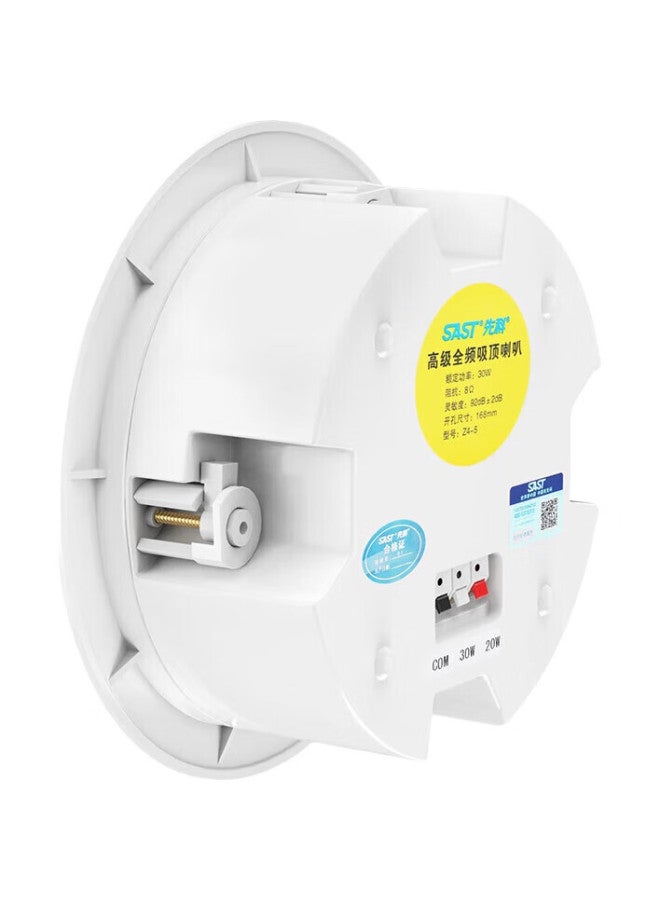 SAST مكبر صوت سقفي ثابت impedance Z4-5، نظام موسيقى خلفية للإذاعة العامة، مكبر صوت عالي الدقة مثبت على السقف، 6.5 بوصة - Image 2