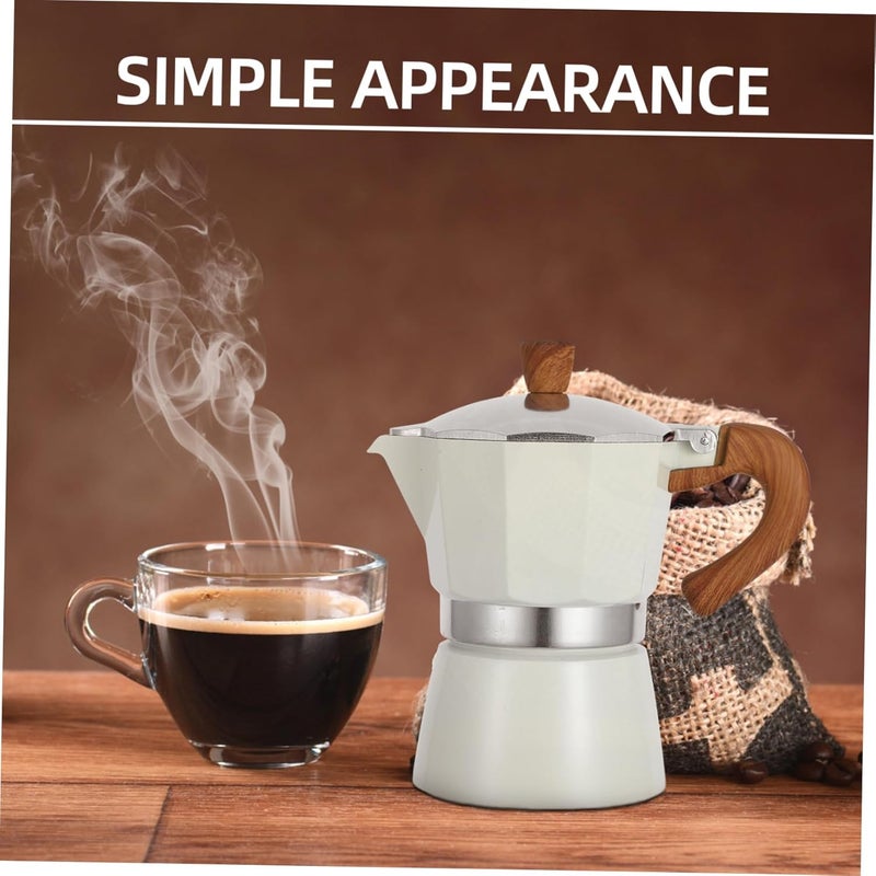 ABOOFAN Handcrafted Espresso Coffee Maker 6-Cup Stovetop Coffee Pot Food-Grade Aluminum for Home Brewing for Lovers - Image 3