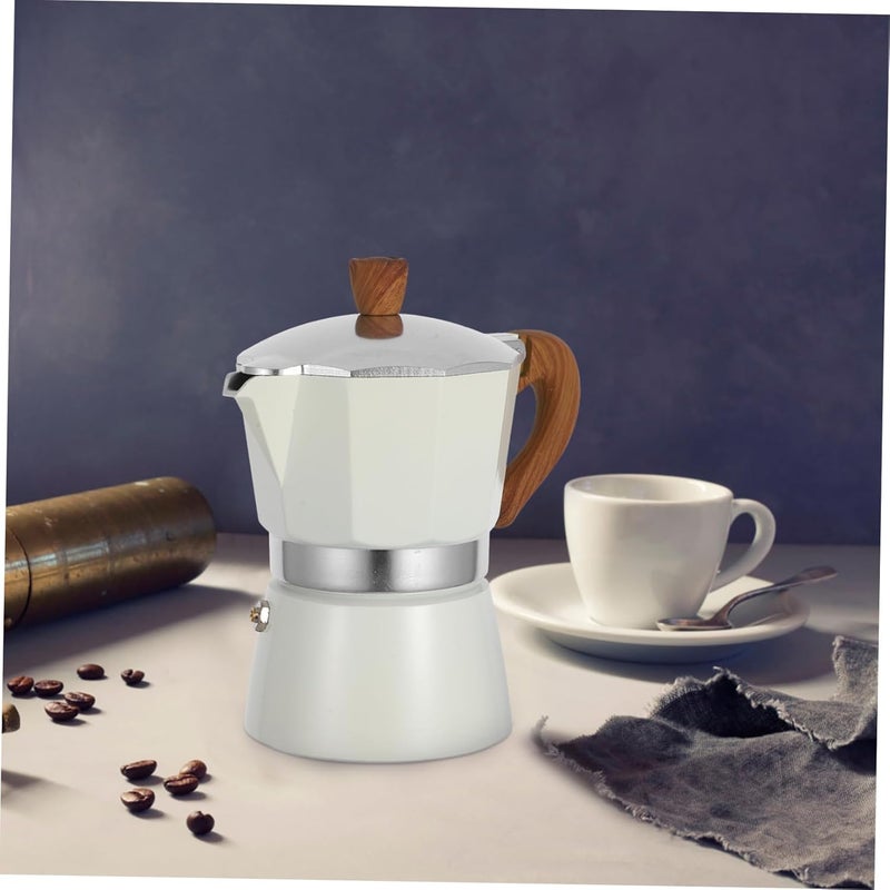 ABOOFAN Handcrafted Espresso Coffee Maker 6-Cup Stovetop Coffee Pot Food-Grade Aluminum for Home Brewing for Lovers - Image 5