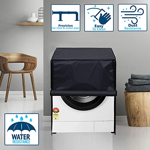 Wings Star Washing Machine Cover for Bosch 7.5 Kg Fully-Automatic Front Load WAJ2446DIN - Waterproof & Dustproof Cover Grey - Image 2