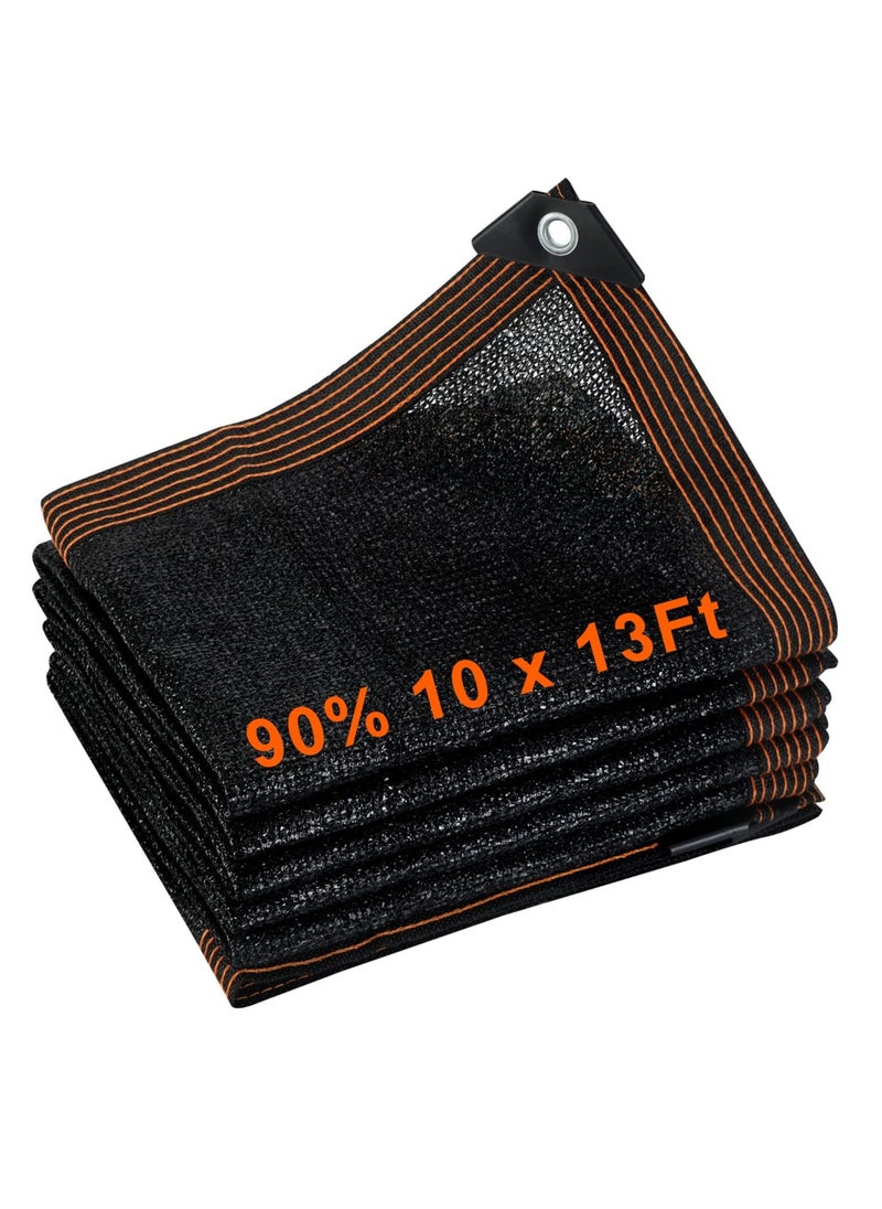 بيوينتي 90% UV-Blocking Shade Cloth 3x4m for Greenhouse, Patio, and Outdoor Plants, Durable Sun Shade Net with Grommets  - Image 1