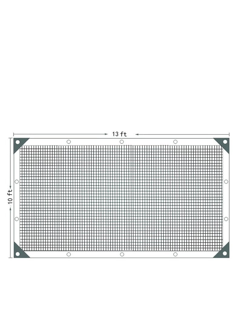 بيوينتي - 90% UV-Blocking Shade Cloth 3x4m for Greenhouse, Patio, and Outdoor Plants, Durable Sun Shade Net with Grommets - Image 1