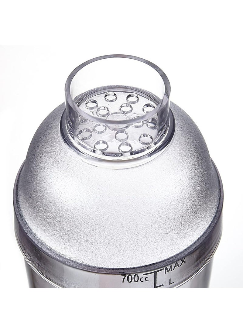 YOUGE Coffee Transparent Shaker 700ML, Plastic Shaker Drink Mixer, Professional Coffee Tools  - Image 5