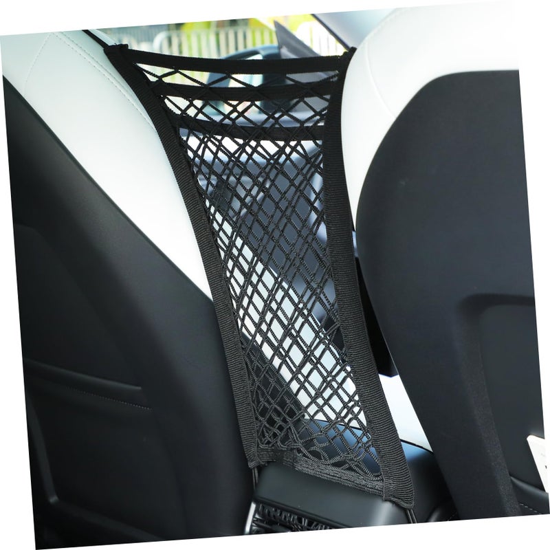 GLEAVI Front Seat Organizer Storage Mesh Net Pocket Dog Barrier SUV Cargo Net - Image 5