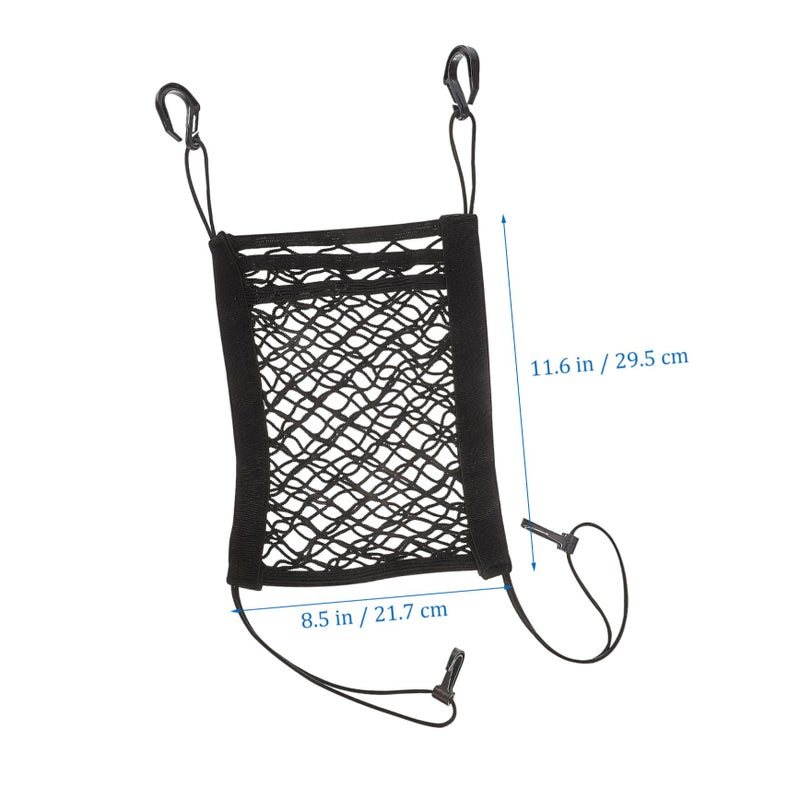 GLEAVI Front Seat Organizer Storage Mesh Net Pocket Dog Barrier SUV Cargo Net - Image 3