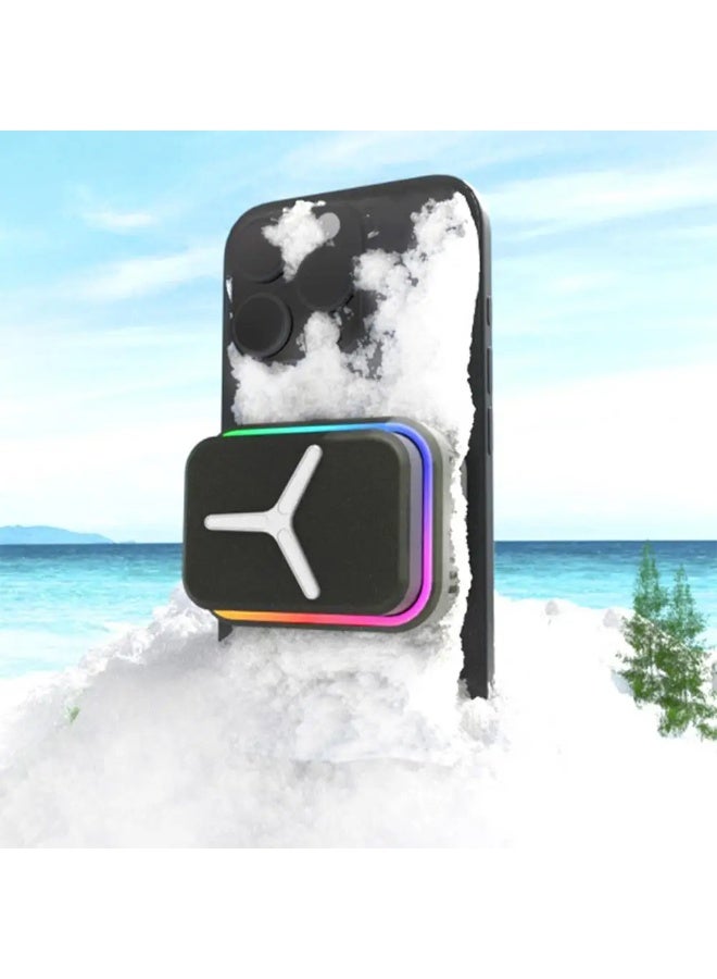 Wireless Phone Cooler, Magnetic/Back Clip Semiconductor Cell Phone Radiator with Independent Battery Fit for all Smartphones, Portable Mobile Phone Heatsink for Gaming & Live Streaming, SR-03  - Image 2