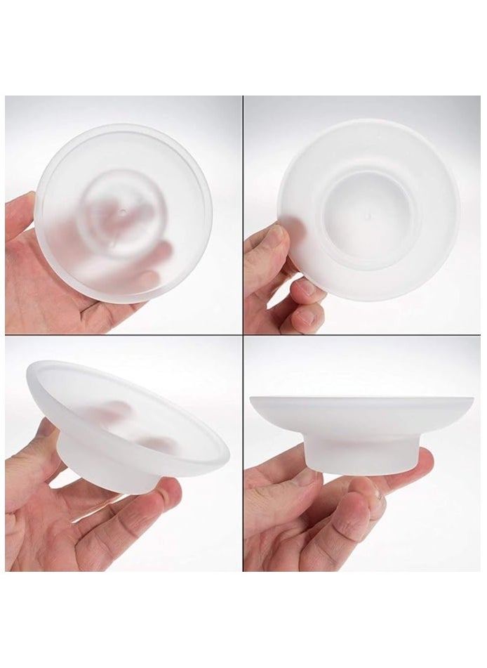 Generic - Glass Soap Dish, Round Design, Keeps Soap Dry and Hygienic, Easy Clean Bathroom Accessory - Image 1