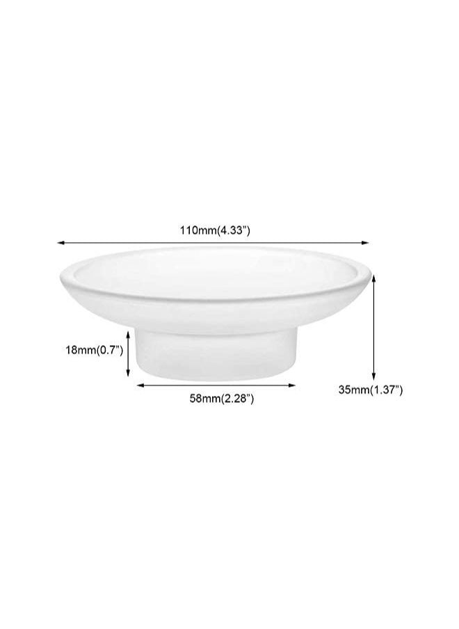 Generic - Glass Soap Dish, Round Design, Keeps Soap Dry and Hygienic, Easy Clean Bathroom Accessory - Image 1