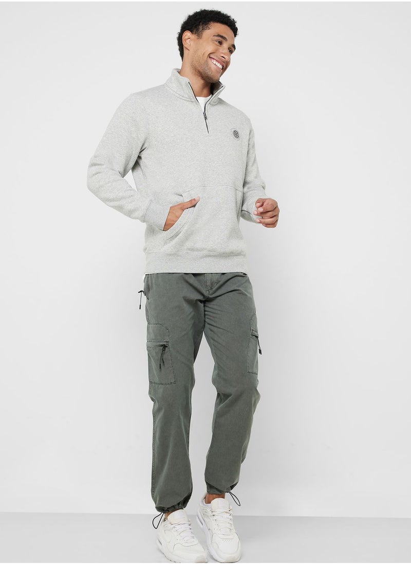 JACK & JONES - Essential Zip Sweatshirt - Image 1