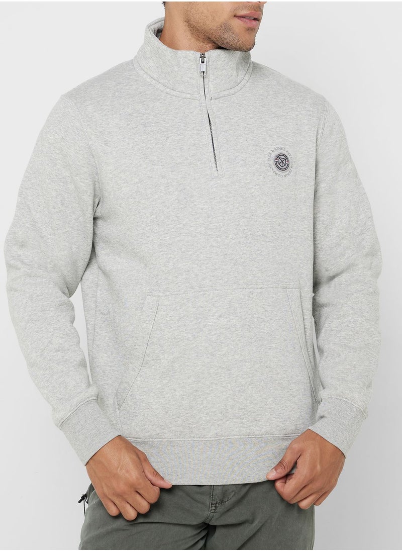JACK & JONES - Essential Zip Sweatshirt - Image 1