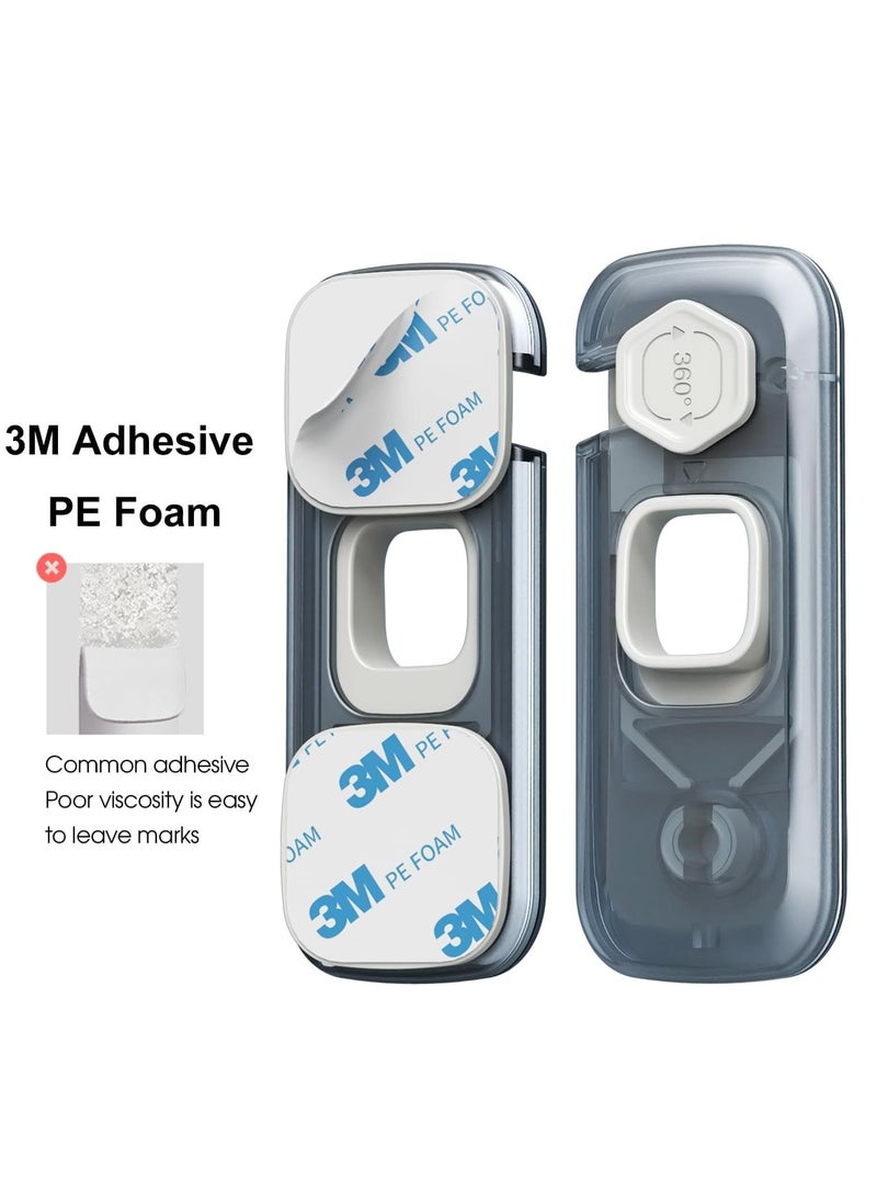 Hihonor Fridge Locks for Toddlers, Child Proof Refrigerator Lock,  Baby Safety Cabinet Locks for Cabinets (5 Pcs)  - Image 2