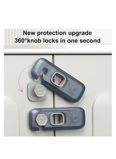 Hihonor Fridge Locks for Toddlers, Child Proof Refrigerator Lock,  Baby Safety Cabinet Locks for Cabinets (5 Pcs)  - Image 4