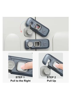 Hihonor Fridge Locks for Toddlers, Child Proof Refrigerator Lock,  Baby Safety Cabinet Locks for Cabinets (5 Pcs)  - Image 5