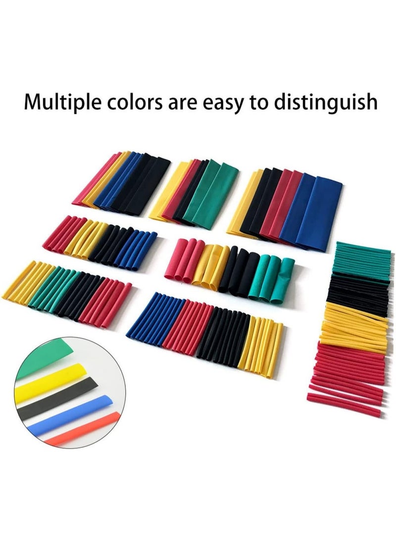 2:1 Heat Shrink Tubing Kit, Electrical Cable and Wire Wrap Sleeve for Hand Tools and Workshops - 8 Sizes and 5 Colors, 82 Pieces, Multi, Plastic - Image 5