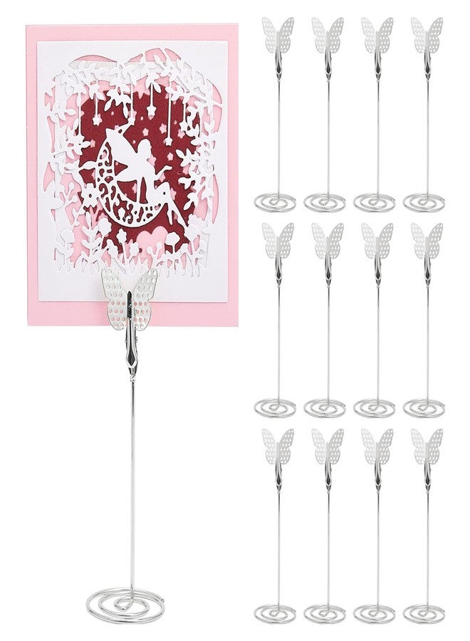 CHGCRAFT 12PCS Butterfly Table Number Holders Place Card Holder Photo Holders for Tables Cards Stand Name Menu Clips Table Sign Holders for Wedding Anniversary Birthday, Rosegold - Image 1