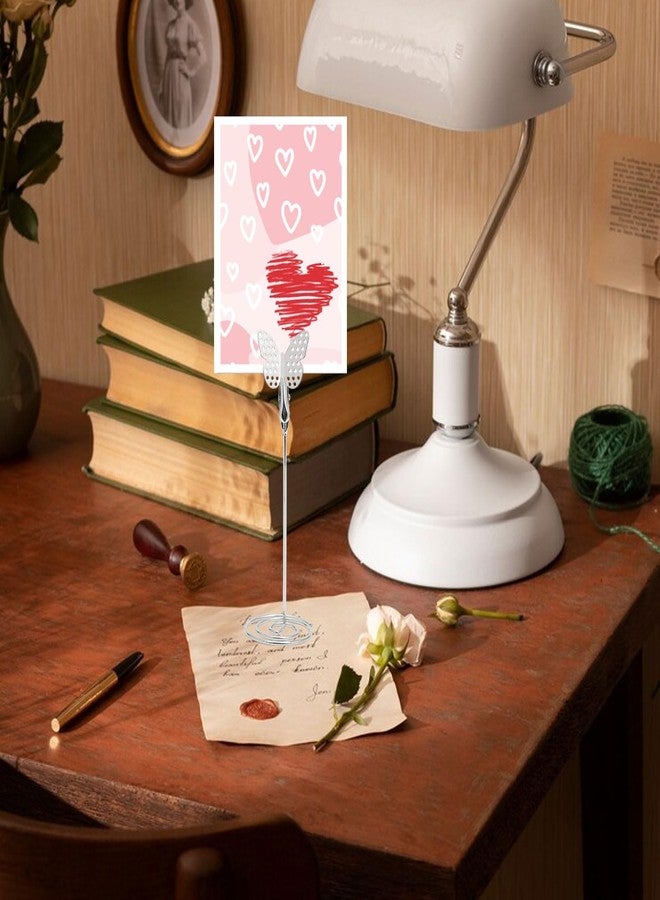 CHGCRAFT 12PCS Butterfly Table Number Holders Place Card Holder Photo Holders for Tables Cards Stand Name Menu Clips Table Sign Holders for Wedding Anniversary Birthday, Rosegold - Image 5