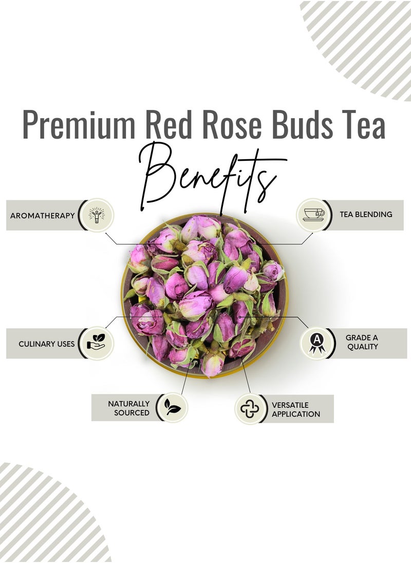 Pure Rose Buds | Grade A - Premium Sun Dried Buds | Rosa Damascena | | 100% Natural | Pink Whole Rose Buds Dried Loose Tea | Rose Buds - pzsku/ZCB4114DE9A7FD371E5A5Z/45/_/1733903174/37e57436-dbbc-4519-bd26-4792a24b5ba9