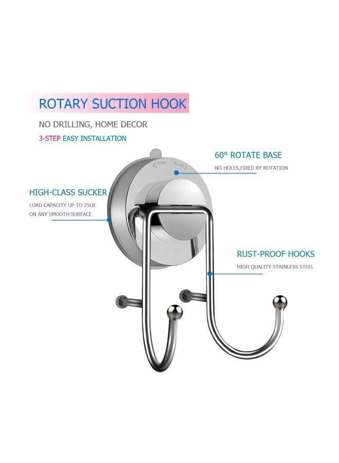 خطاف منشفة من الفولاذ المقاوم للصدأ فضي 12.5x7x8 سنتيمتر - Image 5