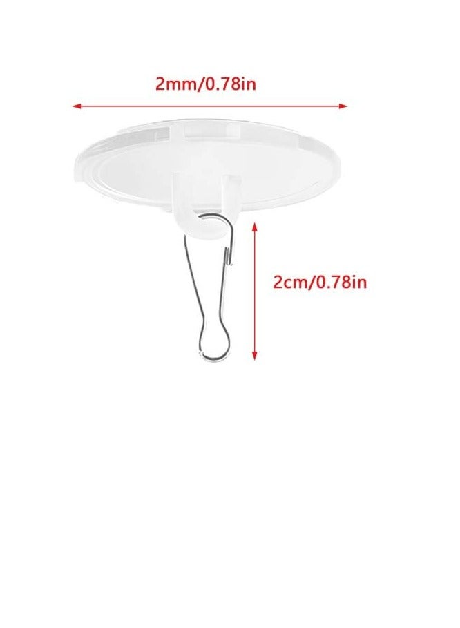 Excefore 50 Pack Self Adhesive Wall Hook Sticky Ceiling Hooks, Transparent Seamless Wall Hooks Ceiling Suspension, Suitable for Party Decoration Accessory Kitchen Bathroom Hanging - Image 2