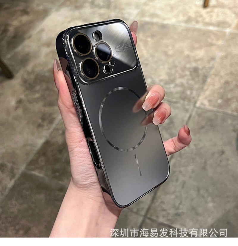 غطاء MagSafe بTPU + PC لـ iPhone 17 / 17 Air / 17 Pro / 17 Pro Max باللون Titanium Original مغناطيسي من مادة TPU مع مغناطيس قوي وملمس غير لامع مع مقاوم للصدمات مع حماية من السقوط - Image 1