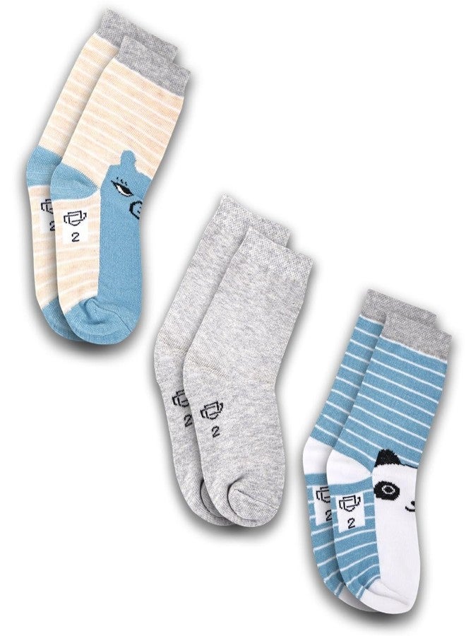 Dollar Kids Socks For Boys & Girls In Blended Cotton (Pack Of 3) - Image 1