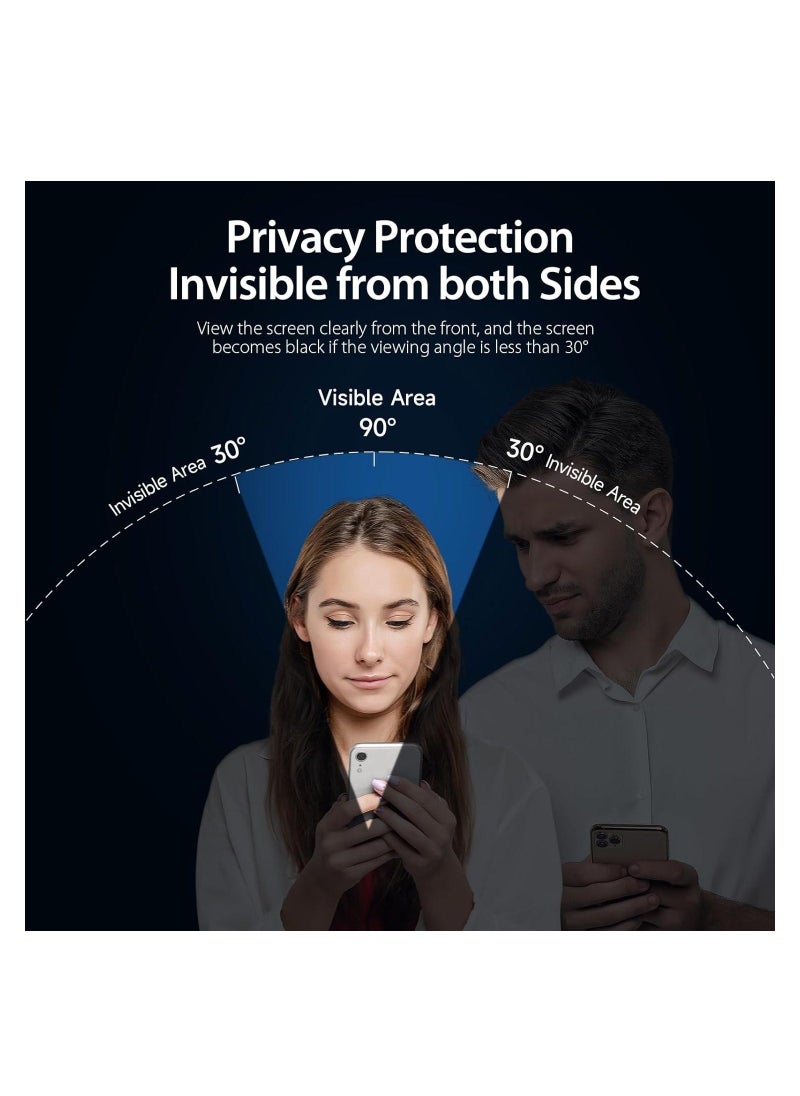 Raxoom Privacy Glass for iPhone 15 Pro Max Screen Protector Anti-Spy Tempered Glass Film 9H Hardness Scratch Resistant Bubble Free Anti Spy Tempered Glass - Image 3