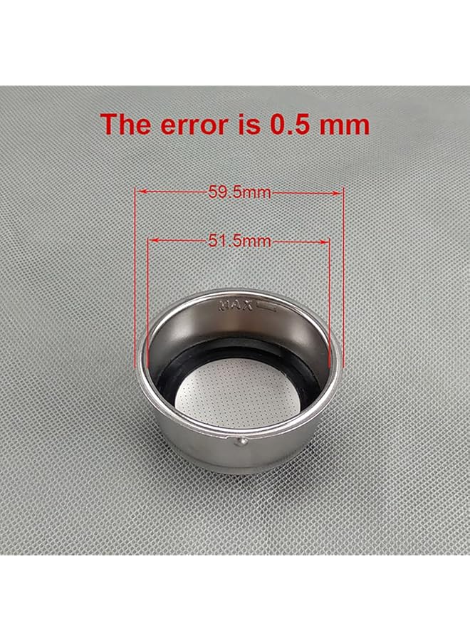 إيروريكس حامل فلتر ماكينة الإسبريسو مقاس 51 مم، سلة مسحوق القهوة ذات الكوب الواحد والكوبين، ملحقات ماكينة القهوة والأجهزة - Image 5