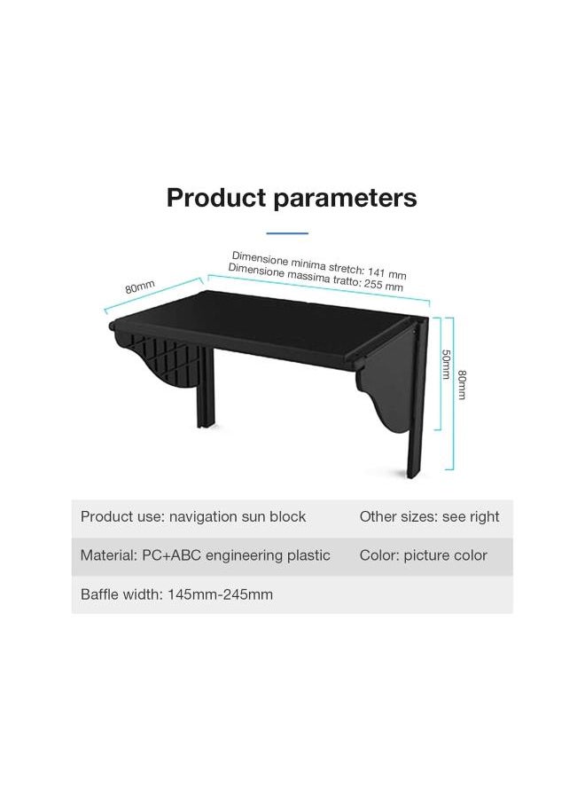 silvercnc - GPS Navigation Sun Shade Visor Universal Car Navigation Sun Shade Visor GPS Sun Shade Cover Anti Glare and Reflection Suitable for Various Models Chic - Image 1