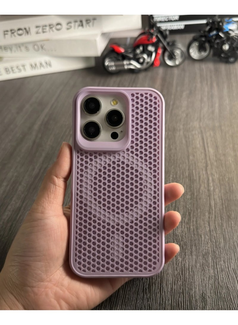 cas:pace Honeycomb structure magnetic heat dissipation mobile phone case | Supports MagSafe wireless charging | Suitable for iPhone Pro Max series | Special for summer - Image 3