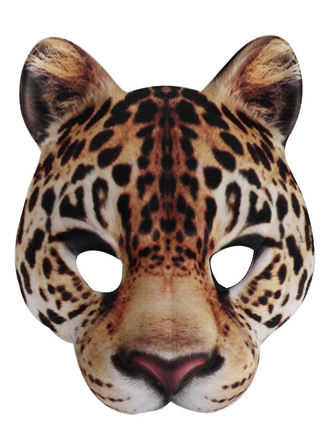 Hosfairy 1Pcs Halloween Half Face Masquerade Masks Animal Leopard Masks for Halloween Carnival Party Dress Up Costume Props - Image 1
