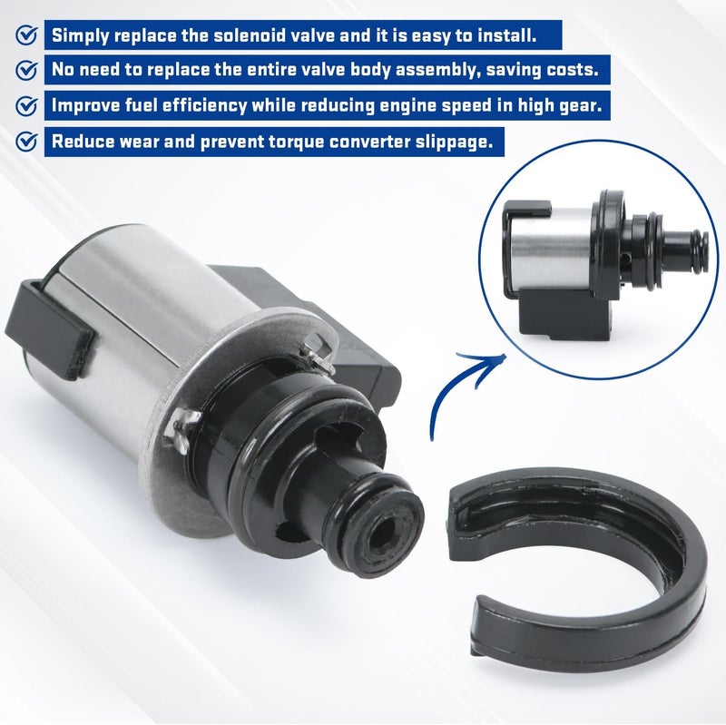 SJDYYMX Black Torque Converter Lock-Up Solenoid for Subaru 2012-2023 - Image 4
