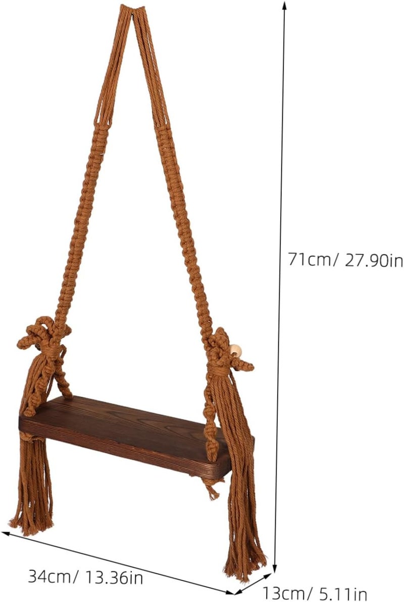 Swing Prop: Baby Photography Props Wooden Swing for Newborn Kids - Hanging Photoshoot Accessory for Infant Indoor and Outdoor Photography - Image 1