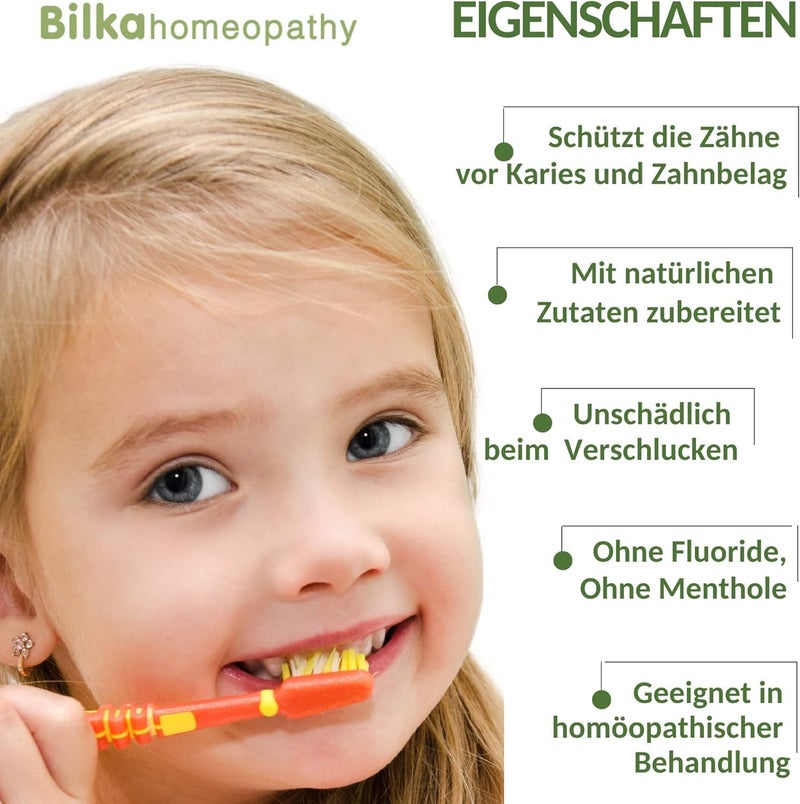 BILKA Homeopathy Natural Kids Toothpaste Raspberry Flavor 6 - Image 4