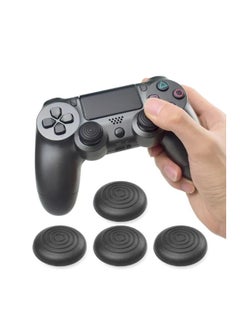 Rubik Silicone Thumb Grips Cap for PS4 / PS3 Controller / Xbox One Xbox 360 (4pcs) Black  - Image 1