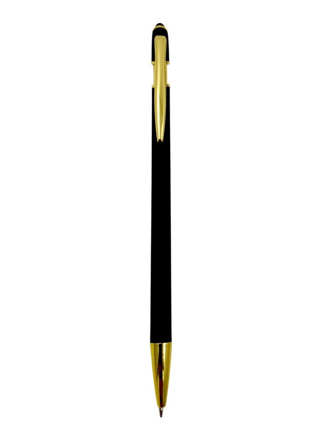 auteur Velvet Finish Ball Pen with Stylus Black Metal Body Blue Ink Smooth Writing Premium Gift Box Ball Pen for Professionals, Office Use, Gifting & Signature - Image 5