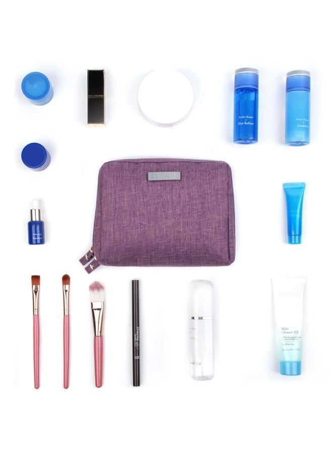 Narwey Small Makeup Bag for Purse Mini Cosmetic Bag Travel Makeup Pouch Zipper Pouch Cute Make up Bags with Compartments for Women (Small, Purple) - Image 2