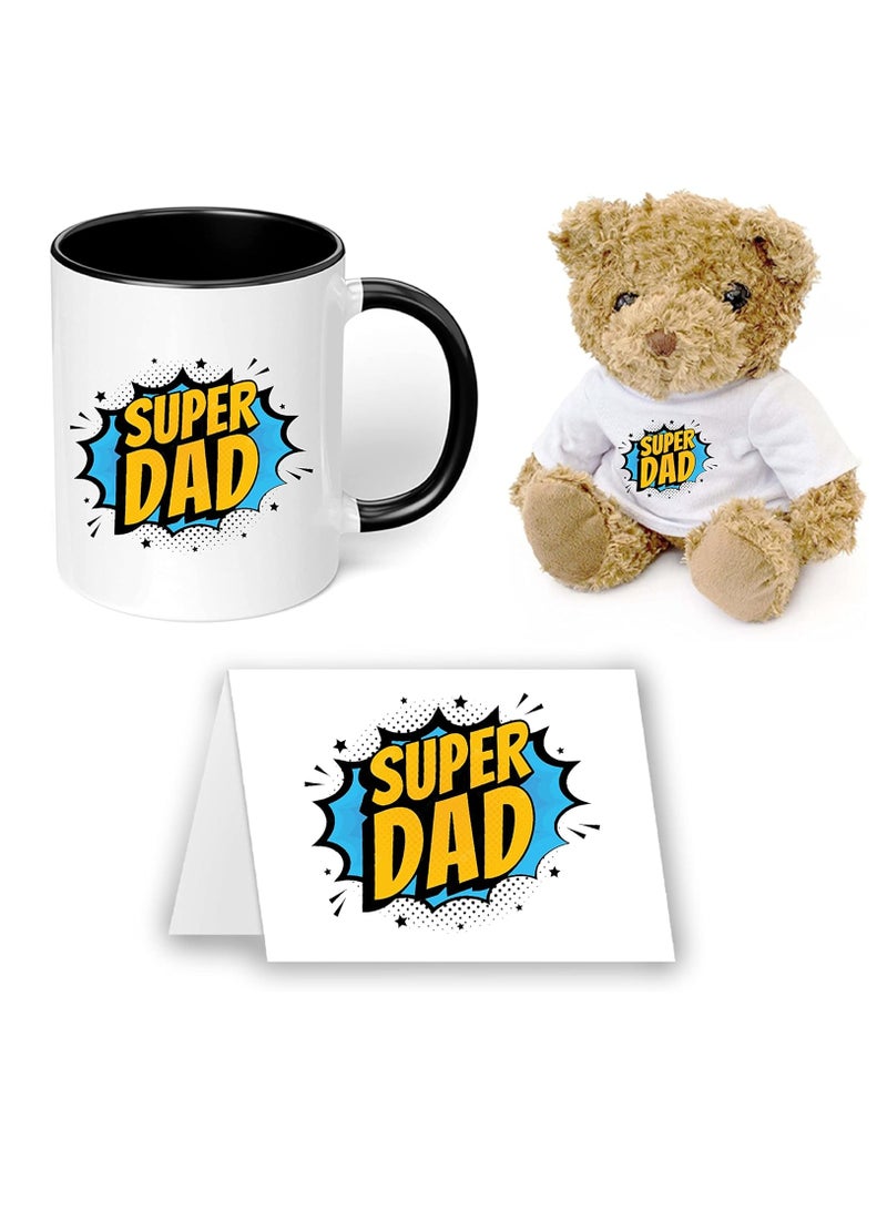 PRINTSHOP4ME Father's Day Gift - Special Teddy Bear for Dad - Gift for dad-Gift From Daughter to father-Best Dad Ever Gifts - Greeting Card Gift for dad - Fathers Day mug  - Image 1