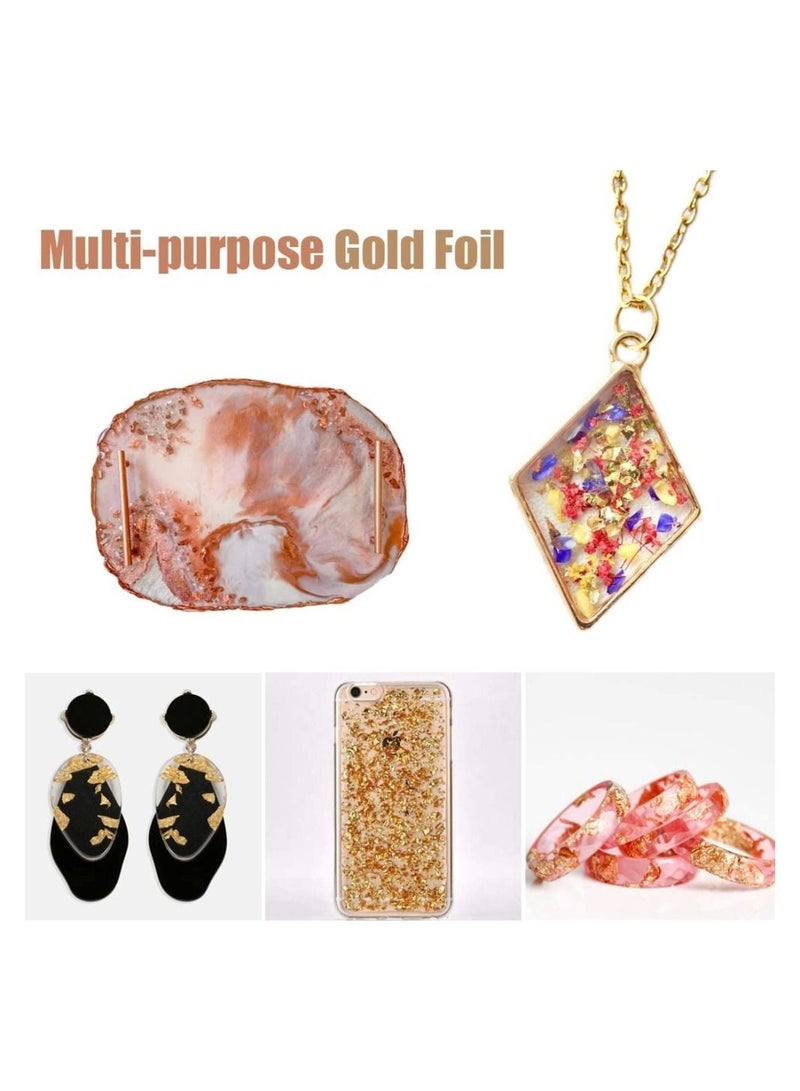 جرافيتي ريزن ورق ذهب صيني، رقائق معدنية ذهبية مقلدة للفنون والحرف اليدوية والمجوهرات - Image 3