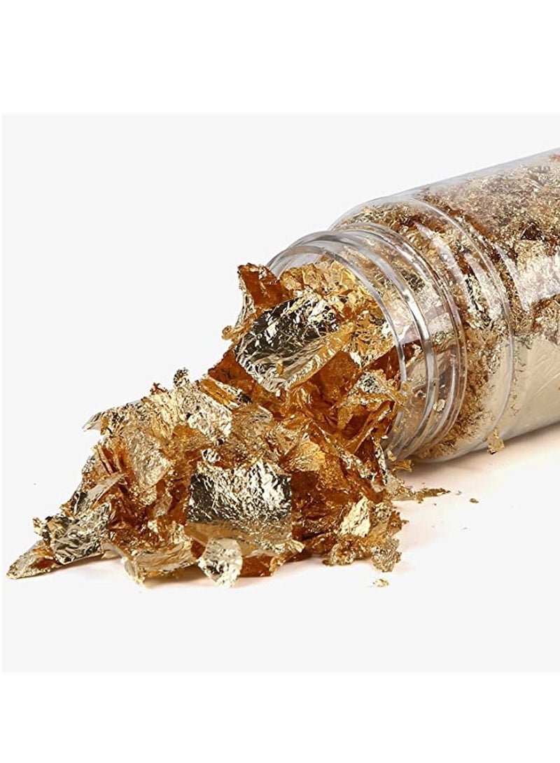 جرافيتي ريزن ورق ذهب صيني، رقائق معدنية ذهبية مقلدة للفنون والحرف اليدوية والمجوهرات - Image 2