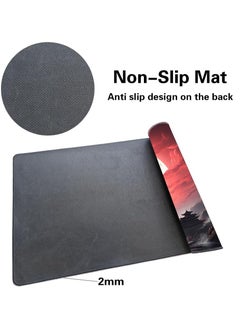 Generic Landscape Red Moon Map Large Mouse Pad Computer Keyboard Pad Mouse Mat Desk Mats Anti-Slip Office Mouse Pad Desk Accessories 30cm x 70cm x 2mm  - Image 2
