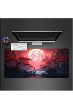Generic Landscape Red Moon Map Large Mouse Pad Computer Keyboard Pad Mouse Mat Desk Mats Anti-Slip Office Mouse Pad Desk Accessories 30cm x 70cm x 2mm  - Image 5
