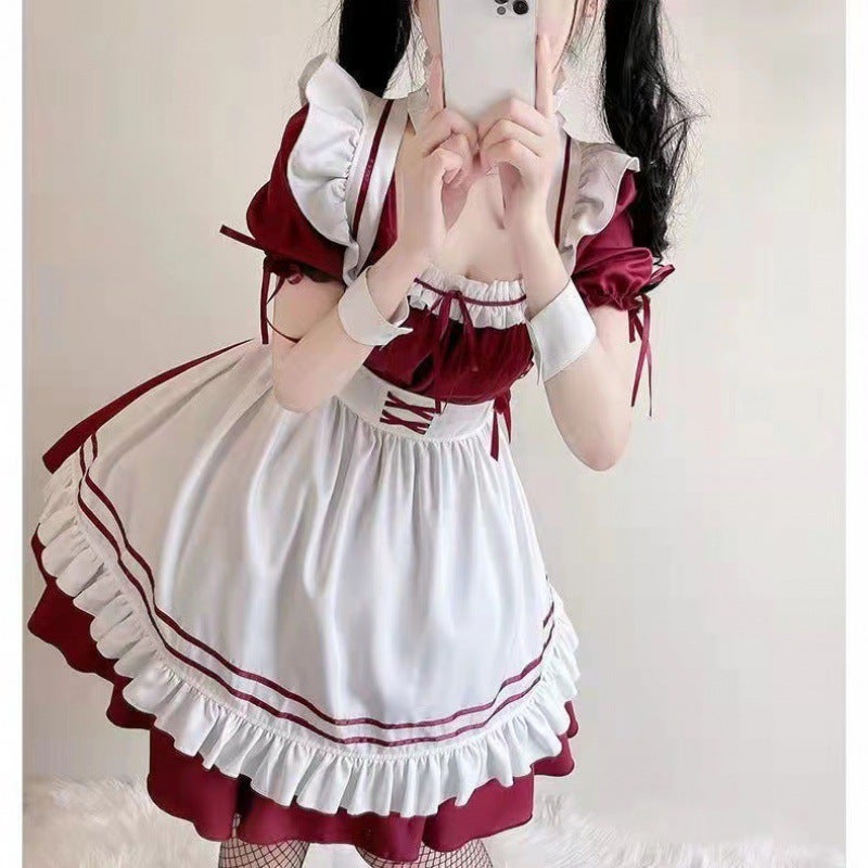 Maid Dress Maid Pure Student Plus Size Daily Cos Lolita Maid Lolita Dress Maid Suit - Image 4