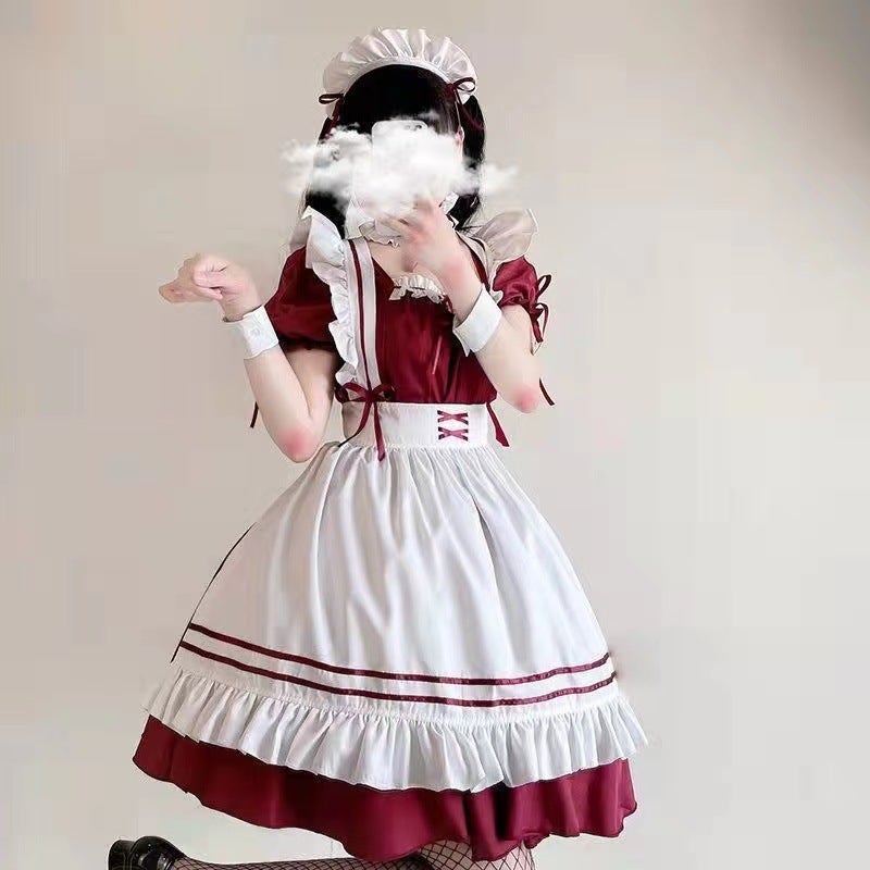Maid Dress Maid Pure Student Plus Size Daily Cos Lolita Maid Lolita Dress Maid Suit - Image 5