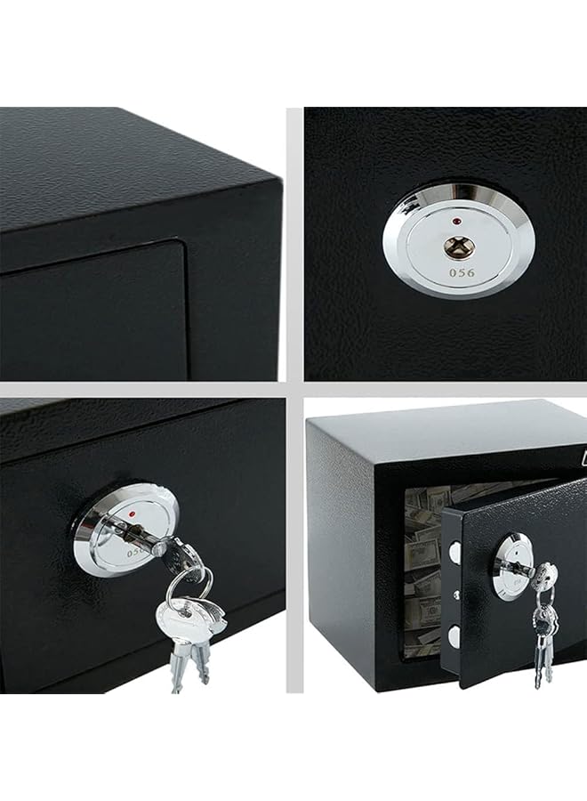 erorex Small Safe With Key High Security Safe Steel Locking Safe Home Office Elderly Money Cash Mini Storage Box With 3 Keys - Image 5
