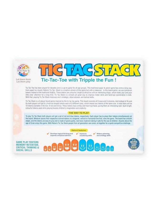 راتاناز لعبة الطاولة العائلية "تيك تاك ستاك" من راتنا، والتي تتسم بالتحدي الذهني، للأطفال والكبار - Image 4