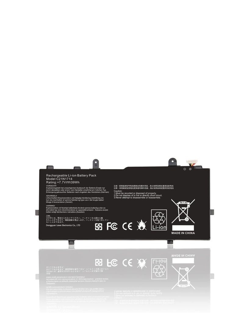 Terabyte 7.7V 39Wh C21N1714 Batería portátil compatible para Compatible for ASUS TP401NA J401MA TP401 J401CA 0B200-02740000 - Image 1