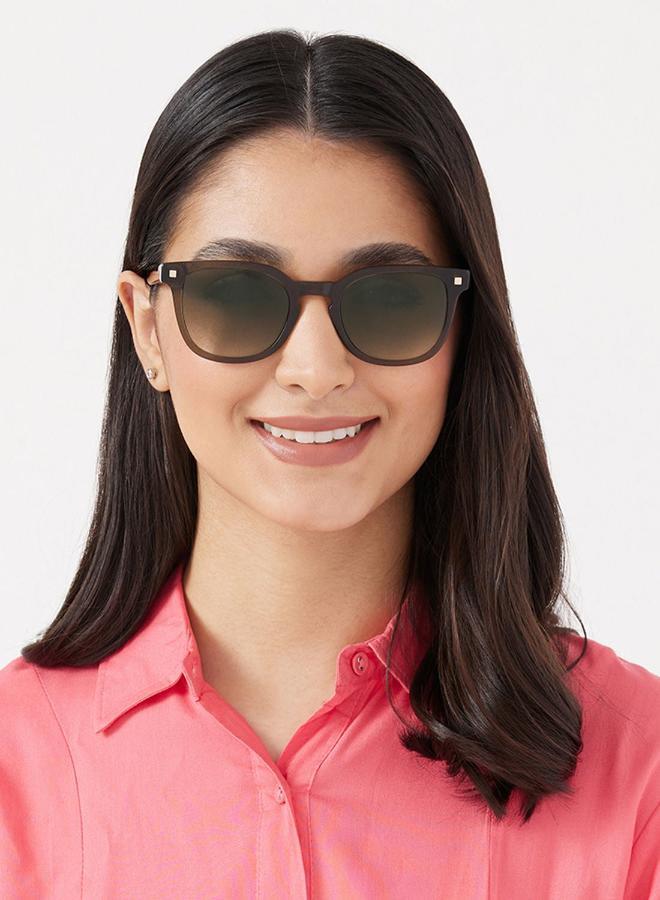 30Sundays Reef,Unisex Sunglasses, Square Sunglasses, UV Protection: UV400 (Green,Green) - Image 4