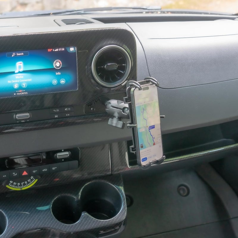 NEXUS Cell Phone Mount Cubby Adapter for Mercedes-Benz Sprinter and Winnebago Revel Vans - Image 4