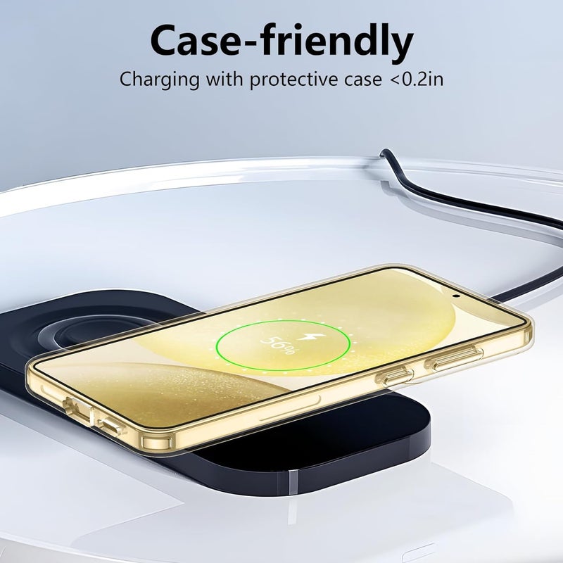 Nishtech غطاء خلفي شفاف هجين رقيق مضاد للغبار لجهاز سامسونج جالكسي S24 5G (2024) مع حماية الكاميرا - Image 5