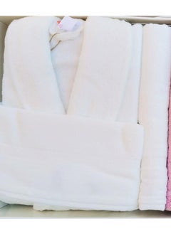 özdilek Fidelya Family Bathrobe Set Cream-Pink  - Image 3